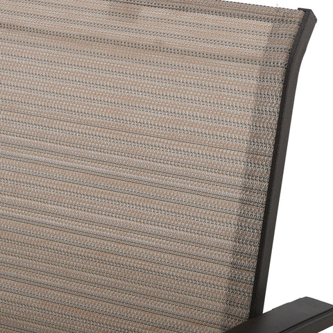Yellowstone Patio Aluminum Sling Stackable Dining Chair / Outdoor Dining Chair Set of 2