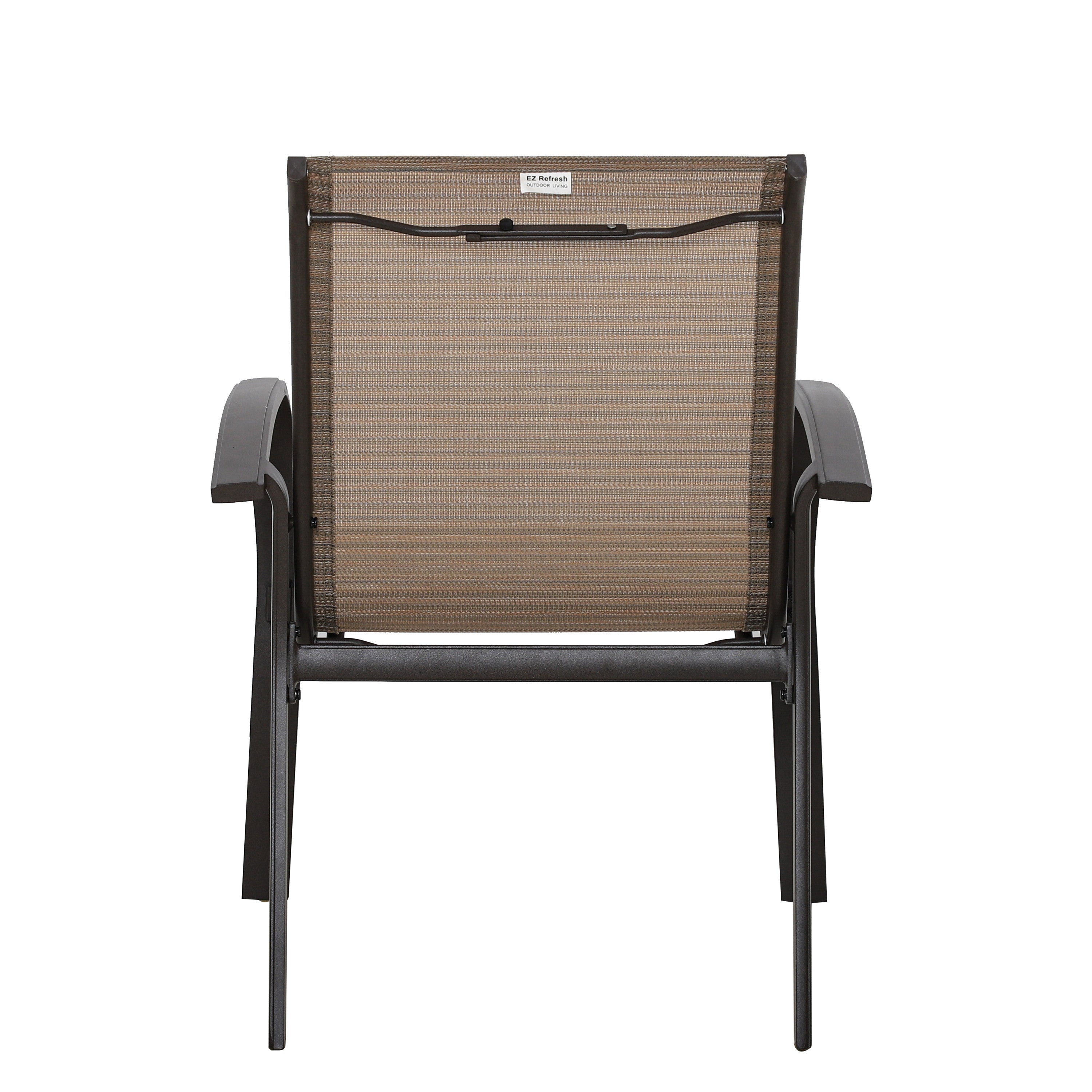 Yellowstone Patio Aluminum Sling Stackable Dining Chair / Outdoor Dining Chair Set of 2