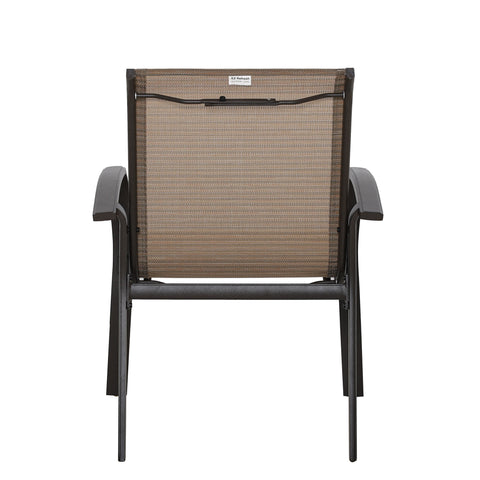 Yellowstone Patio Aluminum Sling Stackable Dining Chair / Outdoor Dining Chair Set of 2