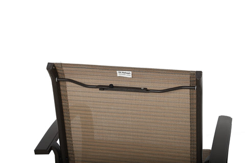 Yellowstone Patio Aluminum Sling Stackable Dining Chair / Outdoor Dining Chair Set of 2