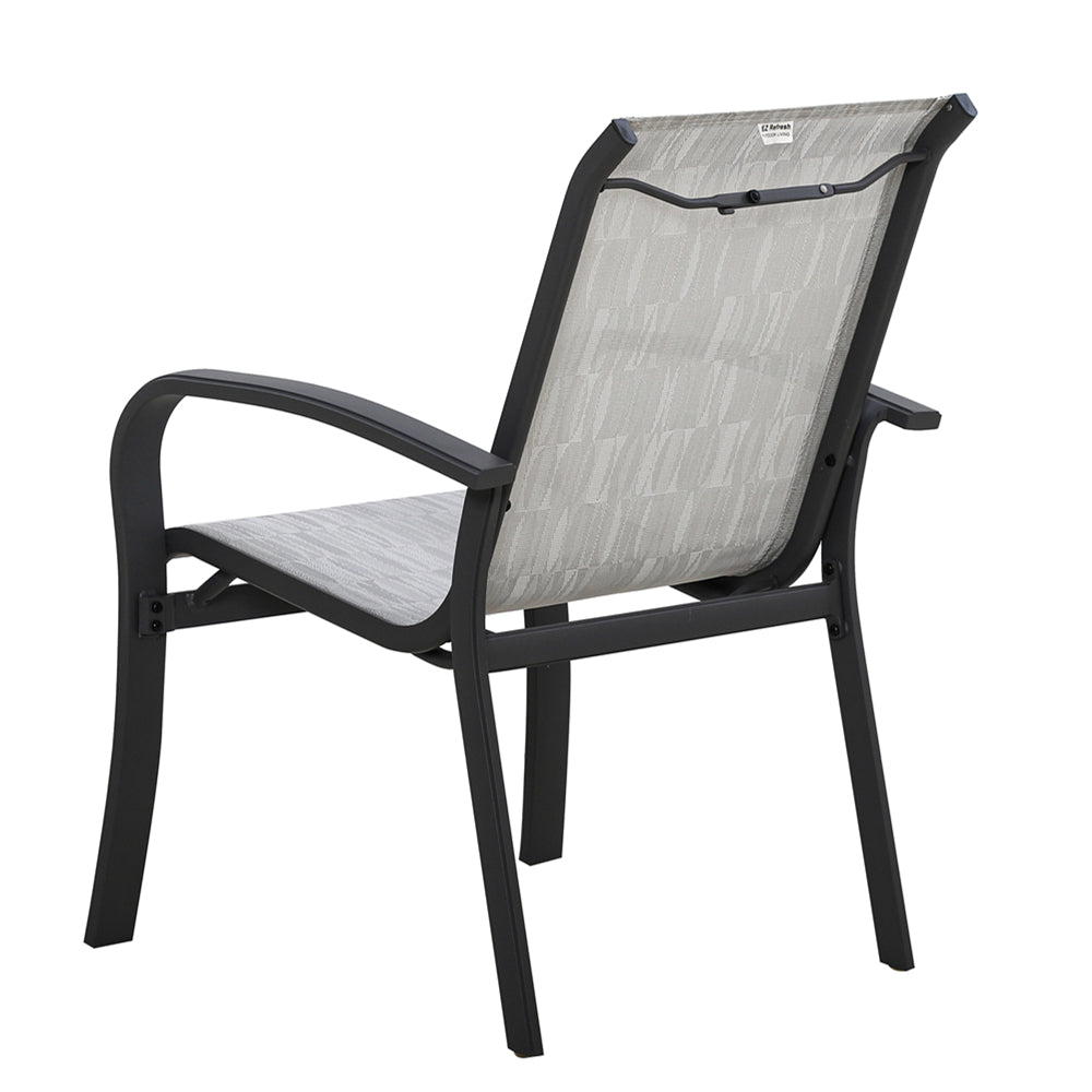 Grand Canyon Aluminum Patio Sling Stackable Dining Chair/Outdoor Dining Chair