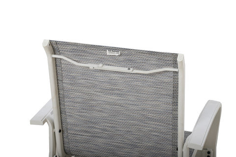 Redwood Patio Aluminum Sling Stackable Dining Chair/Outdoor Dining Chair Set of 2