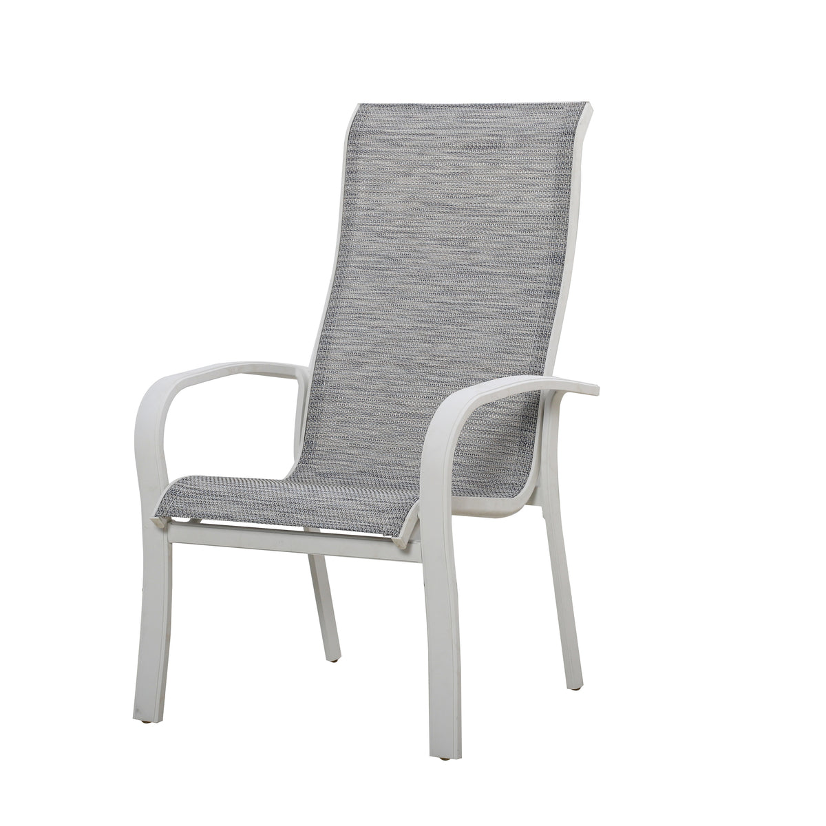 Redwood Patio Aluminum Sling Stackable Dining Chair/Outdoor Dining Chair Set of 2